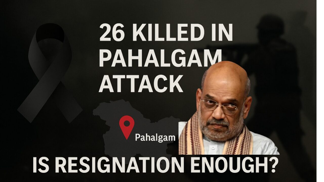 Pahalgam Attack Kills 26, Sparking Outrage: Is Resignation Enough or Is India’s Security Crisis Deeper?